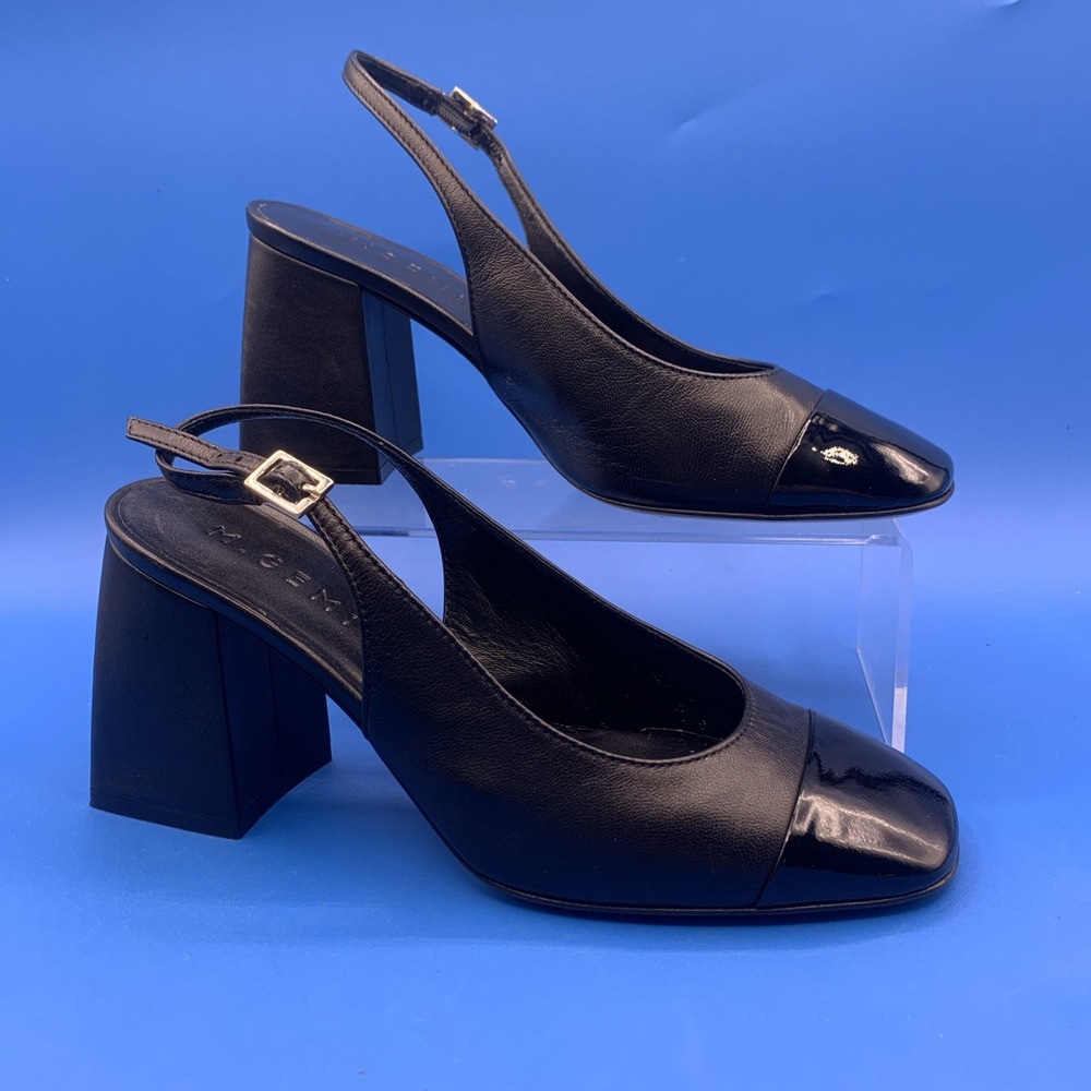 M.Gemi The Casimira Slingback Block Heel Shoes Made in Italy (EU 35) - Size US 5